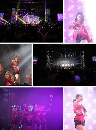 「ナインミュージス」 中国で初の単独ファンミ開催 ”大陸を興奮させた女神たち”
