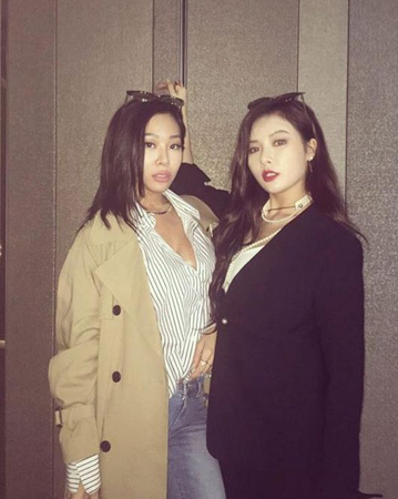 歌手Jessi＆ヒョナ（4Minute）、クールなセクシー美に視線集中