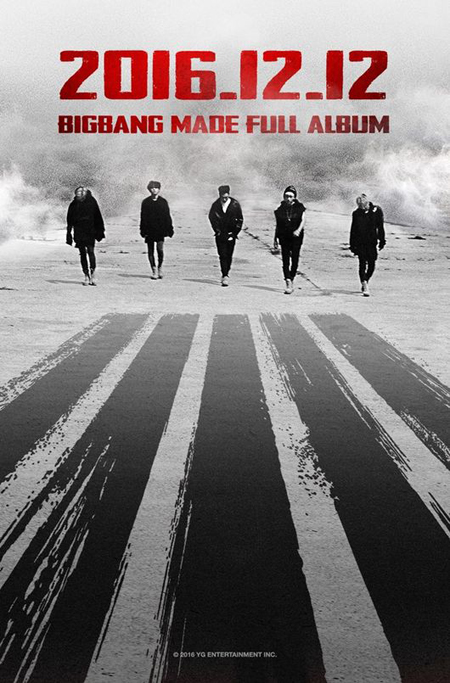 「BIGBANG」、12月12日「MADE FULL ALBUM」でカムバック確定