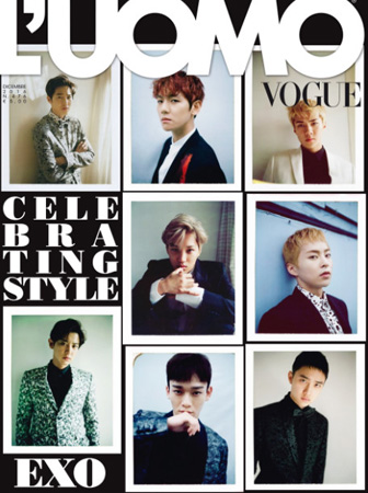 「EXO」、世界的なファッション誌「L’UOMO VOGUE」の表紙に！