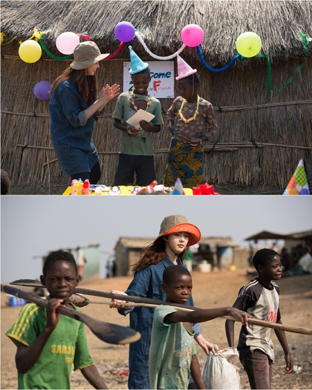 女優コ・アラ、「希望ロード 大長征」でアフリカ・ザンビアを訪問