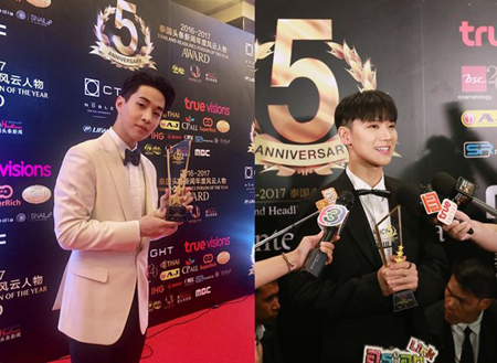 歌手ヘンリー＆「NCT」テン、タイの文化授賞式で“年度風雲人物賞”受賞