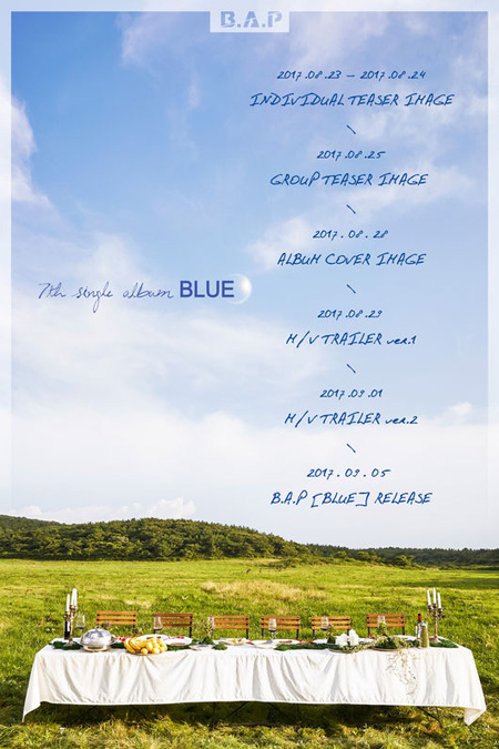 「B.A.P」、7thシングルアルバム「BLUE」で9月5日にカムバック！