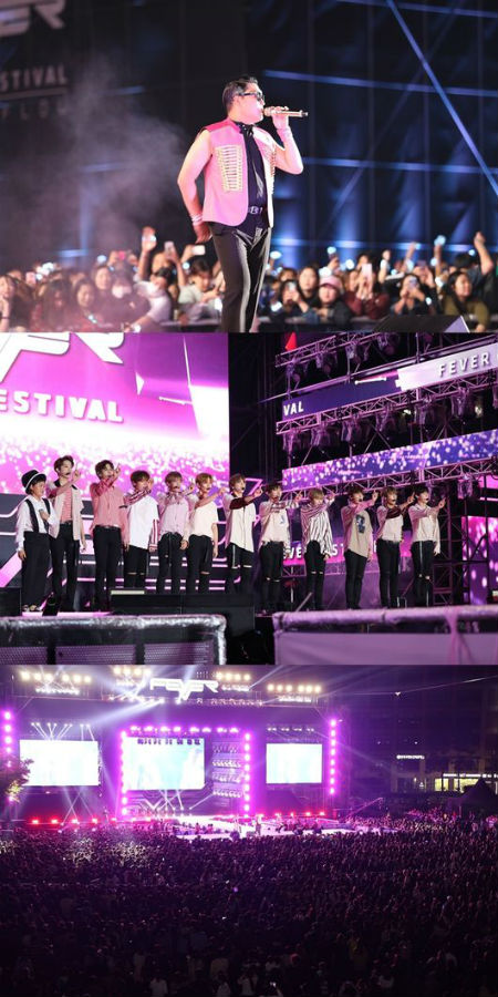 PSYから「Wanna One」まで、「2017 FEVER FESTIVAL」3万人が熱狂