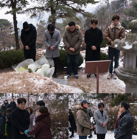 カン・ドンウォン−ヨ・ジングら映画「1987」出演者、パク・ジョンチョル烈士の墓を訪問