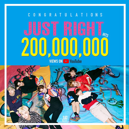 「GOT7」、「Just right」MVが再生回数2億回を突破