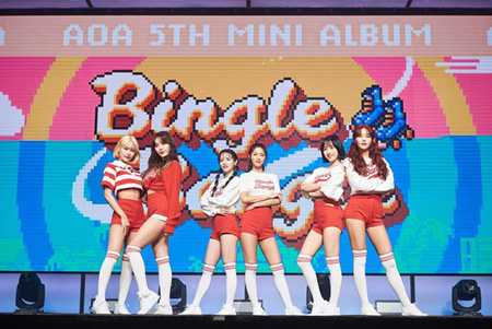 「AOA」、5thアルバム「BINGLE BANGLE」が13か国のiTunesK-POPアルバムチャートでトップ3入り！