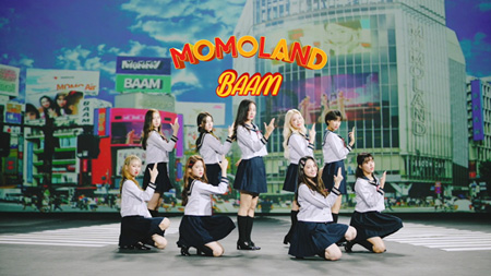 「MOMOLAND」、新曲「BAAM -Japanese ver.-」のMV公開…舞台は日本！　韓国verは1億ビュー超え