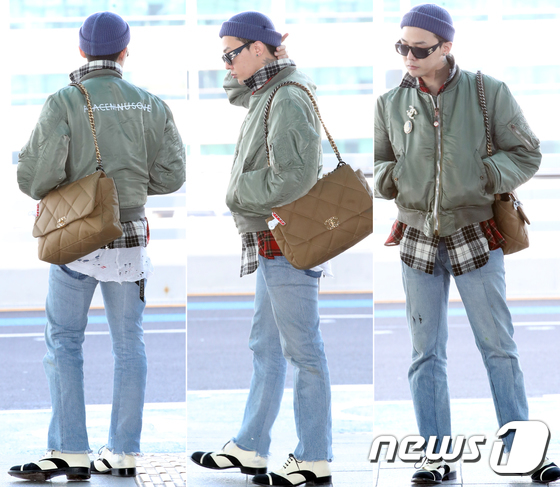 Bigbang G Dragon 個性的なファッションで空港に登場 K Pop 韓国エンタメニュース 取材レポートならコレポ