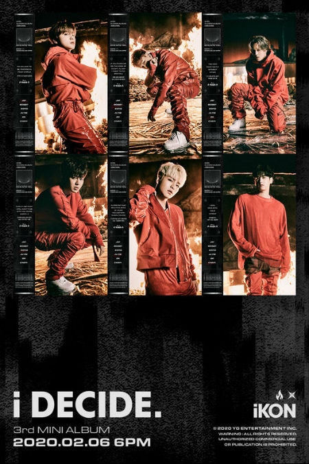 「iKON」、B.I自作曲「DIVE」コンセプトポスター公開…歌詞の一部を初公開