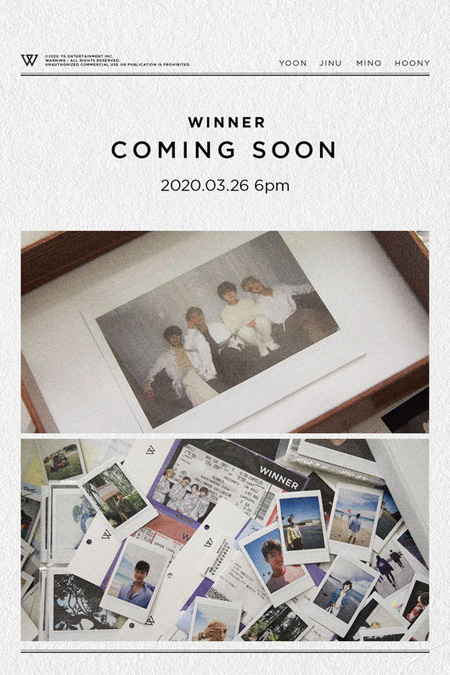 「WINNER」、26日の新曲発表を予告＝“COMING SOON”ポスター公開
