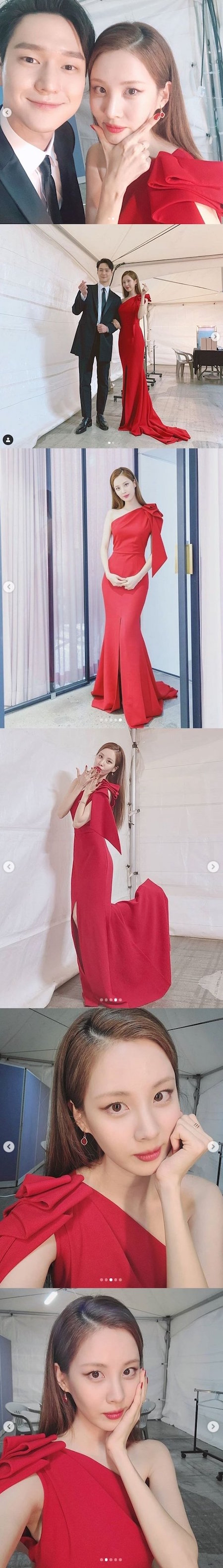ソヒョン（少女時代）、エレガントな赤のドレスからコ・ギョンピョとカップルショットまで