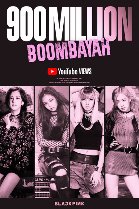 「BLACKPINK」、「BOOMBAYAH」MVも再生回数9億回突破！