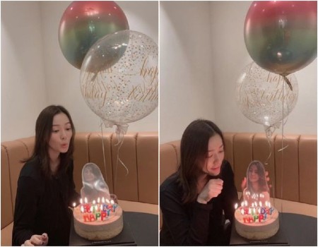 女優ソン・テヨン、ケーキとバルーンで41歳の誕生日を祝福