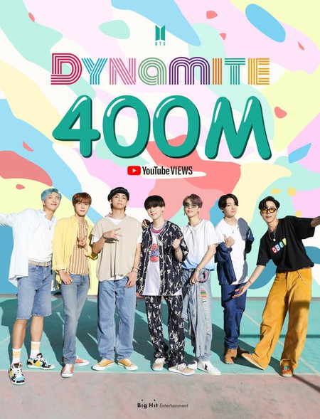 【公式】「BTS（防弾少年団）」、ビルボード獲得1位楽曲「Dynamite」のMVがYouTube再生回数4億回突破