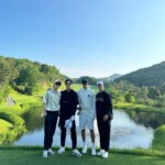 チョン・イル、ウ・ドファン＆ニエル（TEENTOP）とゴルフで交流…「楽しい1日」