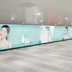 TWICE DAHYUNの特大ビジュアルが渋谷駅に出現！肌への浸透力*¹を追求した人気スキンケア「アピュー テトラソーム CICAクリーム」のサンプルをはがして持ち帰れるピールオフ広告を掲出