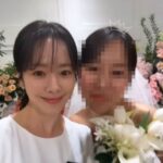 “チェ・ジョンフン（JANNABI）と公開熱愛中”女優ハン・ジミン、もしかしてブーケを受け取った？結婚式に出席で新婦とツーショット