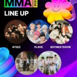 「RIIZE」や「BOYNEXTDOOR」、「ATEEZ」、「TWS」、バーチャルアイドル「PLAVE」の5組が「MMA2024」に出演決定