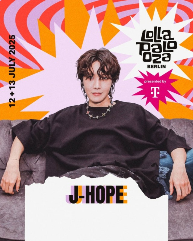 BTS」J-HOPE、13日「Lollapalooza Berlin」に登場…“今回はゆっくり