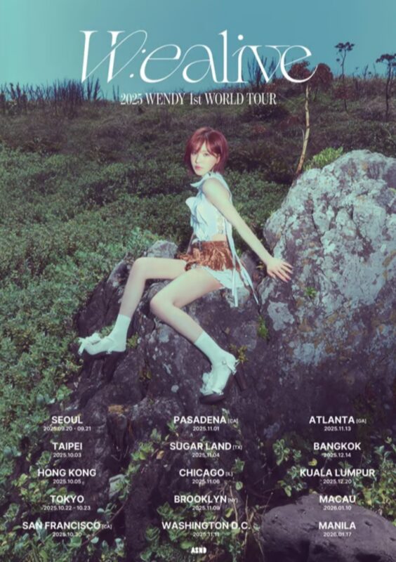 Red Velvet」ウェンディ、初のソロワールドツアー『W:ealive