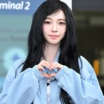 【フォト】「aespa」カリナ、朝もAIのような完ぺき美貌…ミラノへ出国
