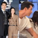 俳優ヒョンビン、妻ソン・イェジンをサポートする貴重なツーショット…映画「仕方ない」の打ちあげにも参加