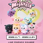 渋谷でATEEZの公式コラボキャラクター「MIGHTEEZ」のポップアップを開催