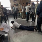 俳優イ・ミンホ、撮影現場でうつ伏せに…ウ・ドファン“起き上がってください”と応援