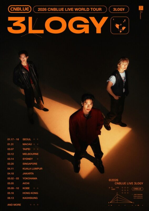 CNBLUE」、日本3都市を含むワールドツアー「3LOGY」開催確定…来年1月