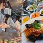 「LE SSERAFIM」、「SPAGHETTI」が大ヒットした記念にHYBE社内食堂で直接配膳イベントが話題…“無限の感謝”