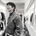 チェ・ジョンヒョプ、レザージャケット姿でショッピング？…とても楽しそう
