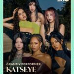 「KATSEYE」、米グラミーアワードの授賞式でステージに上がる