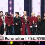 「ATEEZ」、『Adrenaline』でデビュー以来初の「ショー！音楽中心」1位