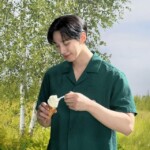 「2PM」ジュノ、春のアウトドアルック…ソフトクリームを食べる姿がかわいい