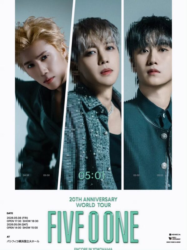 「FIVE O ONE」、5月に横浜公演開催…20周年記念アジアツアーのアンコール公演