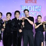 【フォト】『KPOPガールズ！デーモン・ハンターズ』の主要キャストたち、アカデミー賞受賞記念記者懇談会に出席