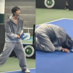 「BTS」JIN、メンバーとピックルボールを楽しむ姿を公開…万能な運動能力に絶賛の声