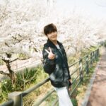 イ・ジョンソク、満開の桜の中で見せたあたたかい笑顔