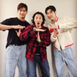 「東方神起」、「どりあんず」の堤太輝とTポーズでスリーショット