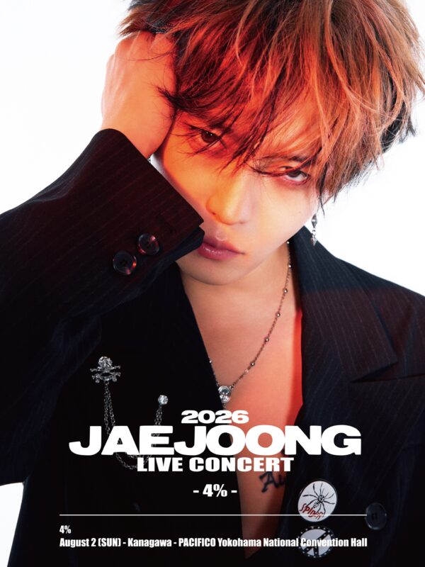 ジェジュン、吹き出すカリスマとセクシー美…「2026 JAEJOONG ZEPP & HALL LIVE TOUR -4%-」公演メインポスター公開