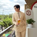「2PM」テギョン、ビールを片手にウィンブルドン選手権観戦…スーツ姿がステキ