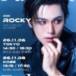 元「ASTRO」ROCKY（ラキ）「2026 ROCKY FAN CONCERT IN JAPAN ＜Fake It＞」 ROCKY、約1年ぶりとなる日本ファンコンサート開催決定！