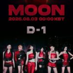 BABYMONSTER『MOON』のMVが今夜12時に初公開！ 赤く染まった満月の下、強烈なビジュアル！ 今年の新曲4曲目となるMV公開！ワールドツアーも大盛況でグローバルに上昇傾向！