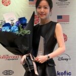 ハン・ジミン、ドレスがかすむ圧倒的美貌…「女神オーラ」全開の漆黒ドレス姿に絶賛の嵐