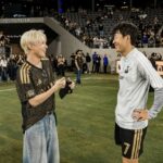 「SHINee」テミン、米LAFCで特別セレモニーに参加…ソン・フンミンとのツーショットも公開