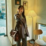“169センチ・47キロ”女優ユン・ウネ、ドット柄パンツも似合う…ダイエット後は毎日全盛期を更新