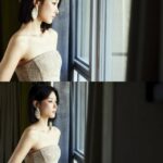 圧倒的ビジュアルのキム・ユジョン、大胆なチューブトップドレスで魅せる完璧な美肩…ショートヘアで歴代級の美貌を更新