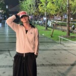 「n.SSign」カズタ、リラックスした上海の夜の公園…さりげない姿にも人並み外れた存在感