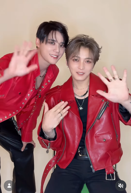 ジェジュン＆ジュンス「JX」、鮮やかなレッドのレザージャケットでもかわいい魅力がいっぱい（動画あり）
